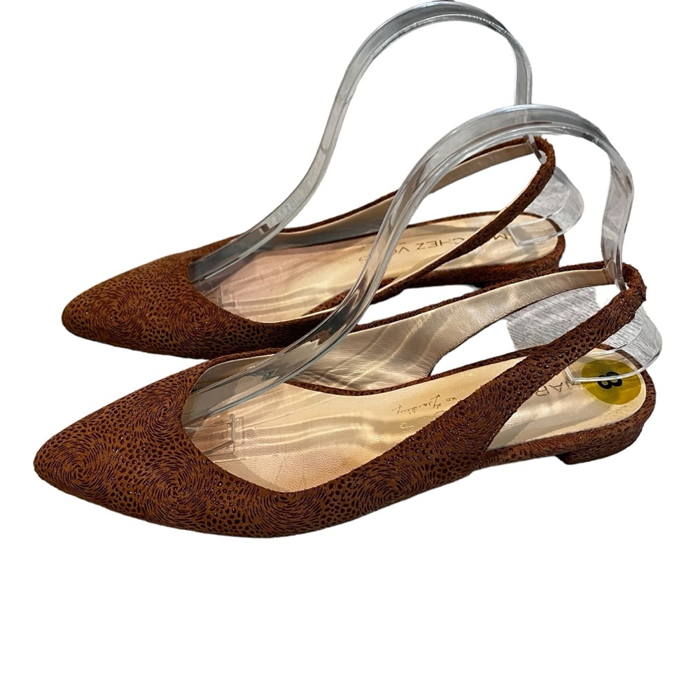 Anthropologie Marchez Vous Slingback Flats, Sz 8 - Picture 4 of 10